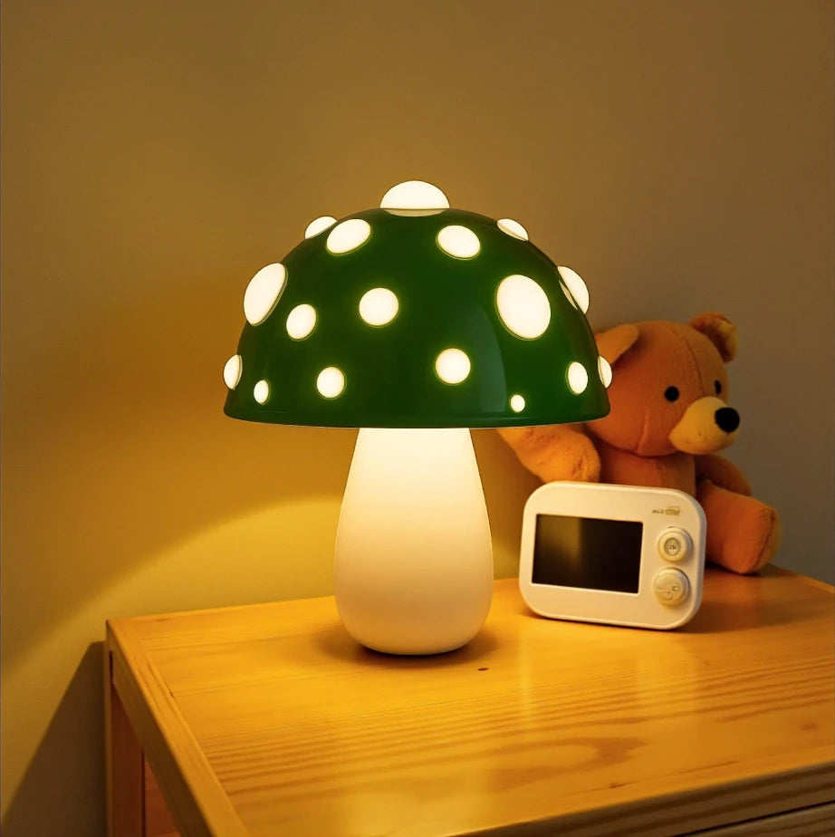 Lampe De Chevet Champignon Vert