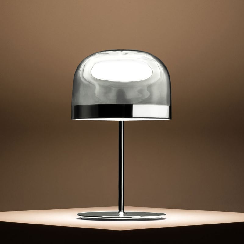 Lampe De Chevet En Verre Transparent